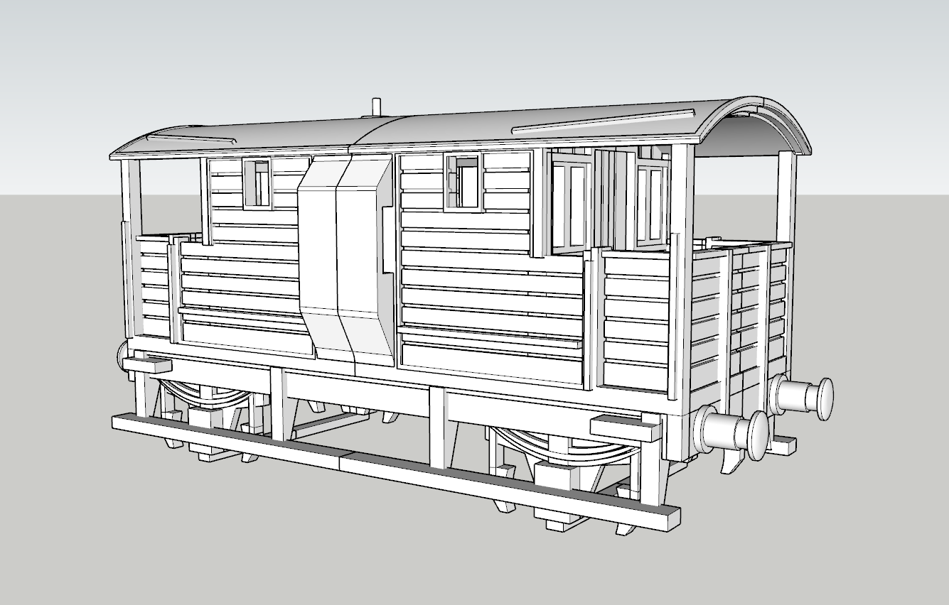 (image for) LSWR 20/24t Brake Van d1543